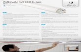 Valtavalo G4 LED tubes - Teollisuushankinta€¦ · the luminaire, consult an electrician or Valtavalo technical support. If the luminaire contains two fluo - rescent tubes, replace