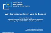 Wat kunnen we leren van de buren? - integraalveilig-ho.nl · Wat kunnen we leren van de buren? Workshop Themadag “Radicalisering en de rol van scholen, jeugdzorg en gemeenten”
