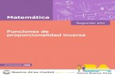 Funciones de proporcionalidad inversa - Buenos Aires · 5 Funciones de proporcionalidad inversa Matemática • El trabajo entre docentes de una o diferentes áreas que promueva la
