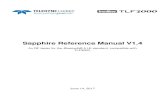 Sapphire Reference Manual V1 - Frontline Test Equipment 4_TLF3000.pdf · Sapphire is a Bluetooth ® 5 LE application for the TLF3000 software-defined receiver, signal analyzer and
