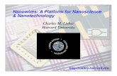 Nanowires: A Platform for Nanoscience & Nanotechnology · Dark current-voltage (I-V) data demonstrate (i) ohmic contacts and (ii) good rectifying/diode behavior with quality factors,