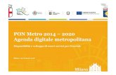 PON Metro 2014 –2020 Agenda digitale metropolitana€¦ · 20 Il PON Metro 2014-2020 Comune di Milano Ottobre 2017 Alessandro Cassuto -Responsabile Ufficio Sostegno al Reddito del