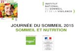SOMMEIL ET NUTRITION...« Sommeil et Nutrition » - 2015 Une étude sommeil et nutrition sur une large population 49 086 sujets participant à la cohorte NutriNet-Santé : 37 846 femmes
