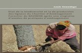 Etat de la biodiversité et la de production des ligneux du ... · des ligneux du Chantier d’Aménagement Forestier du NAZINON après une vingtaine d’années de pratiques d’aménagement