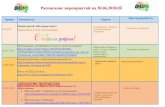 Расписание мероприятий на 30.06.2020гschoolusolie.minobr63.ru/wp-content/uploads/2020/06/raspisanie... · Расписание мероприятий на