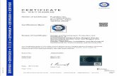 CERTIFICATE - Fujirebio · CERTIFICATE No. Q1 N 17 05 83208 029 EN ISO 13485:2012 + AC:2012 Medical devices -Quality management systems -Requirements for regulatory purposes (ISO