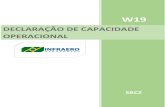 DECLARAÇÃO DE CAPACIDADE OPERACIONAL (SBEG)...CAPACIDADE DO TERMINAL DE PASSAGEIROS PERÍODO INTERNACIONAL DOMÉSTICO CHEGADA PARTIDA CHEGADA PARTIDA 27/10/2019 A 28/03/2020 0 0