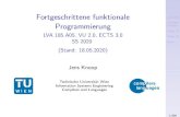 Fortgeschrittene funktionale Programmierung - LVA 185.A05 ...€¦ · Lecture6 Detailed Outline Chap. 15 Chap. 16 Note Fortgeschrittene funktionale Programmierung LVA 185.A05, VU