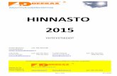 HINNASTO 2015 - Deekax Air 2015_012016.pdfPYÖRIVÄKENNOISET TALTERI ILMANVAIHTOKONEET EUR / alv EUR / alv 0 % 24 % 7922005 Talteri Fair-80 EC R 2360,00 2926,40 7922001 Talteri Fair-80