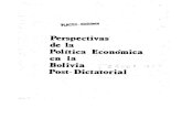 Perspectivas' de la Polític,a Económica en la Bolivia· ' ;'c .. Post … · Discutir sobre las perspectivas de poi ítica económica en la Boli ... NUEVOS PARADIGMAS DE LA ECONOMIA