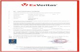 Ellab Certificate ExVeritas 18 ATEX · 2020. 8. 6. · Certificate: ExVeritas 18 ATE-X 180411 Issue O This certificate may only be reproduced in its entirety and without any change,