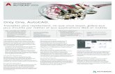 Only One. AutoCAD. - CADCAMation 2019 Brochure.pdf · 2018. 11. 12. · raster tout en les transformant en dessins vectoriels dans l’environnement AutoCAD que vous connaissez déjà.