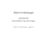 SAG001M Rannsóknir og kenningar³rnmálasaga 2008.pdf · Rannsóknir og kenningar Guðni Th. Jóhannesson – gj@ru.is . Skyldulesefni 1. Auður Styrkársdóttir, „Stjórnmálasaga: