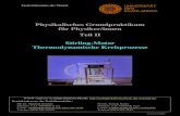 Physikalisches Grundpraktikum für Physiker/innen Teil II Stirling-Motor ... · 2009. 10. 26. · Stirling-Motor,Thermodynamische Kreisprozesse SM 6 wird p mit Hilfe von Gl. 1 aus