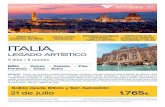 ITALIA, - Club de Vacaciones · Florencia - Siena - Roma ITALIA, LEGADO ARTÍSTICO 9 días / 8 noches . Created Date: 6/4/2019 2:35:12 PM ...
