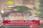 AFHAALFOLDER Eindejaar 2018-2019 · Desserten & zoetjes Tiramisu van speculoos & mandarijn (in glaasje) 3,75 Panna cotta van witte chocolade & framboos (in glaasje) 3,75 Dessertbord