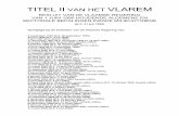 TITEL II VAN HET VLAREM - DIERENRECHT · VAN 1 JUNI 1995 HOUDENDE ALGEMENE EN SECTORALE BEPALINGEN INZAKE MILIEUHYGIËNE (B.S. 31 juli 1995) Gewijzigd bij de besluiten van de Vlaamse