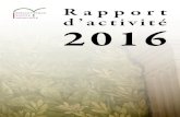 Rapport d’activité 2016 - Sorbonne Nouvelle€¦ · 2 Rapport d’activité 2016 Le 15 mai 2017 Le rapport d’activité 2016 rend compte d’une année particulièrement fructueuse