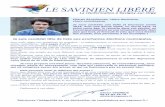 LE SAVINIEN LIBÉRÉ - WordPress.com · citoyen qui en ont validé la dernière version ; laquelle cherche davantage à contourner la loi qu’à sécuriser les déménagements !