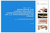 2008 - 2017 REPORTE DE · Desde el año 2007 a la fecha, se cuenta con bases de datos de capacitación, que informan respecto al uso de la franquicia SENCE que realiza la Universidad