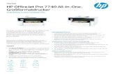 Großformatdrucker HP Of ficeJet Pro 7740 All-in- One- · Datenblatt HP Of ficeJet Pro 7740 All-in- One-Großformatdrucker Große Wirkung. Zu einem attraktiven Preis. Drucken, scannen