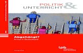 Abgehängt? · Abgehängt? Armut in Deutschland E4542 Zeitschrift für die Praxis der politischen Bildung 2–2017