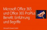 Microsoft Office 365 und Office 365 ProPlus Benefit ... · Um dies sicherzustellen, empfiehlt Microsoft Schulen daher, Office 365 über ihren Lizenzierungspartner zu beziehen. Der