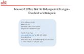 Microsoft Office 365 für Bildungseinrichtungen - Überblick ... · Microsoft Office 365 für Bildungseinrichtungen - Überblick und Beispiele DrVis Software GmbH Microsoft Silver