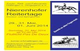 Programmheft 2014 · Turnierorganisation Turnierleitung: Ingo Emmerich, Michael Timpe Richter: Liselotte Ebrecht, Nicole Nockemann, Girun Sauer, Hubert Hesker-Lengermann, Herbert
