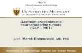 Gastroenteropancreatic neuroendocrine tumors (GEP NET ...€¦ · stomach, duodenum, pancreas ... • most common pancreatic islets tumor from beta cells • insulin secretion in