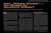Das „Wiener Modell“ – ein Modell für deutsche Städte? · deutsche Städte? Auswirkungen günstiger Zeitkarten auf die Verkehrsnachfrage am Beispiel der Stadt Wien Prof. Dr.-Ing