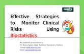 Effective strategies to monitor clinical risks using biostatistics – Pubrica