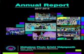 ANNUAL REPORT 2015 - 2016 - MPKV Rahurimpkv.ac.in/Uploads/Publication/Annual Report English 2017-2018... · Annual Report 2017- 2018 Annual Report 2015 - 2016 ANNUAL REPORT 2015 -