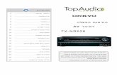 TX-NR626 - Top Audio · 5 רישכמה בג רביסרל םירבוחמה םירישכמ לע קוחרמ הטילש רשפאמה onkyo לש ידועיי רוביח 1 2 component video