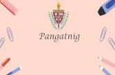 M' Marnie Filipino Pangatnig - drcilearn.com · Ito ay ginagamit na pang-ugnay sa dalawang salita, parirala o pangungusap na pagkaugnay. Halimbawa: "ina at ama" "Aalis ako ngayon
