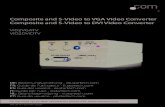 Composite and S-Video to VGA Video Converter Composite and ... · Instruction Manual 1 Introduction Thank you for purchasing a StarTech.com video scaler. This device is designed to