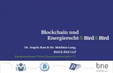 Blockchain und Energierecht - Bird & Bird€¦ · Blockchain und Energierecht Dr. Angela Kast & Dr. Matthias Lang, Bird & Bird LLP Bundesverband Neue Energiewirtschaft e.V.