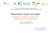 Obnovljivi izvori energije - energetska-efikasnost.meenergetska-efikasnost.me/wp-content/uploads/2020/04/04-01-Obnovljivi... · Obnovljivi izvori energije Priprema sanitarne tople