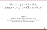 Vísindin og umheimurinn, árangur Íslands í alþjóðlegu ... · • Loftslagsmál, umhverfi og auðlindir (Climate action, environment, resource efficiency and raw materials)