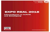 EXPO REAL 2018 - TechnologieRegion Karlsruhe · / Präsentation eigener Potenziale direkt im Markt. / Darstellung der eigenen Wirtschaftskraft direkt im Markt. / Verbindung mit starken