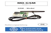 GSM Modul - ta.co.at€¦ · Diese Bedienungsanleitung gilt nur für GSM-Module mit Version ≥ 1.1. Ältere GSM Module können im Werk upgedatet werden. Der verwendete Bootloader
