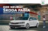 DER NEUE ŠKODA FABIA - Motorline.ccbox.motorline.cc/autowelt/pdf/Skoda Fabia Preisliste 2016_01.pdf · Fbi Fbi C biFabia Fabia Combi Listenpreis Euro1) NoVA in %2) Active Benzin