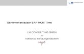 Schemenanlayzer SAP HCM Time - LM Consulting€¦ · Schemenanlayzer SAP HCM Time LM CONSULTING GMBH im AdManus Beratungsnetzwerk . 2 Funktionalität Suchfunktion nach Zeitarten,