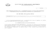 Rete Civica di Ariano Irpinoold.comunediariano.it/regolamenti/regolamento_Polizia-Mortuaria.pdf · Comune di ARIANO IRPINO (AV) - Regolamento di Polizia Mortuaria 3 CAPO VI - EPIGRAFE