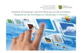 Gießerei-Emissionen und ihre Wirkung auf die Immission · Gießerei-Emissionen und ihre Wirkung auf die Immission Beispiele auf der Grundlage von Messungen in Sachsen