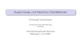 Supernovae und Neutrino-Oszillationen€¦ · Supernovae Neutrino-Oszillationen Oszillationen der SN-nsErdmaterie-Effekt Ein Standard-Supernova-Szenario n-Produktion in einer Supernova