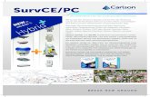 SurvCE/PC€¦ · Carlson SurvCE und SurvPC kombinieren fortschrittliche Funktio nalität, Benutzerfreundlichkeit und eine schiere Leistungsfähigkeit mit exzellentem Service und