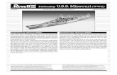 U.S.S. Missouri · Battleship U.S.S. Missouri (WWII) Battleship U.S.S. Missouri (WWII) Am 2. September 1945 gingen Schiffe der United States Paciﬁ c Fleet in der Bucht von Tokio