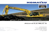 Hydraulikbagger PC210/LC/NLC-8€¦ · Bewährte Komatsu-Qualität • Zuverlässig und efﬁ zient • Robuste Bauweise • Qualitätskomponenten von Komatsu • Flächendeckendes
