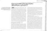 VDDI e.V. - Startseite: VDDI e.V. - Verband der Deutschen ... · Durchbruchszeiten für Di-Methacrylate lagen bei über einer Stunde.Um gesund- heitsschädigende Wirkungen von Methyl-